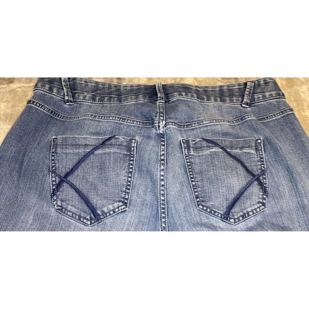 Lane Bryant Womens plus 20W 20 Straight Leg Tighter Tummy Stretchy Blue‎ Jeans - Picture 6 of 6